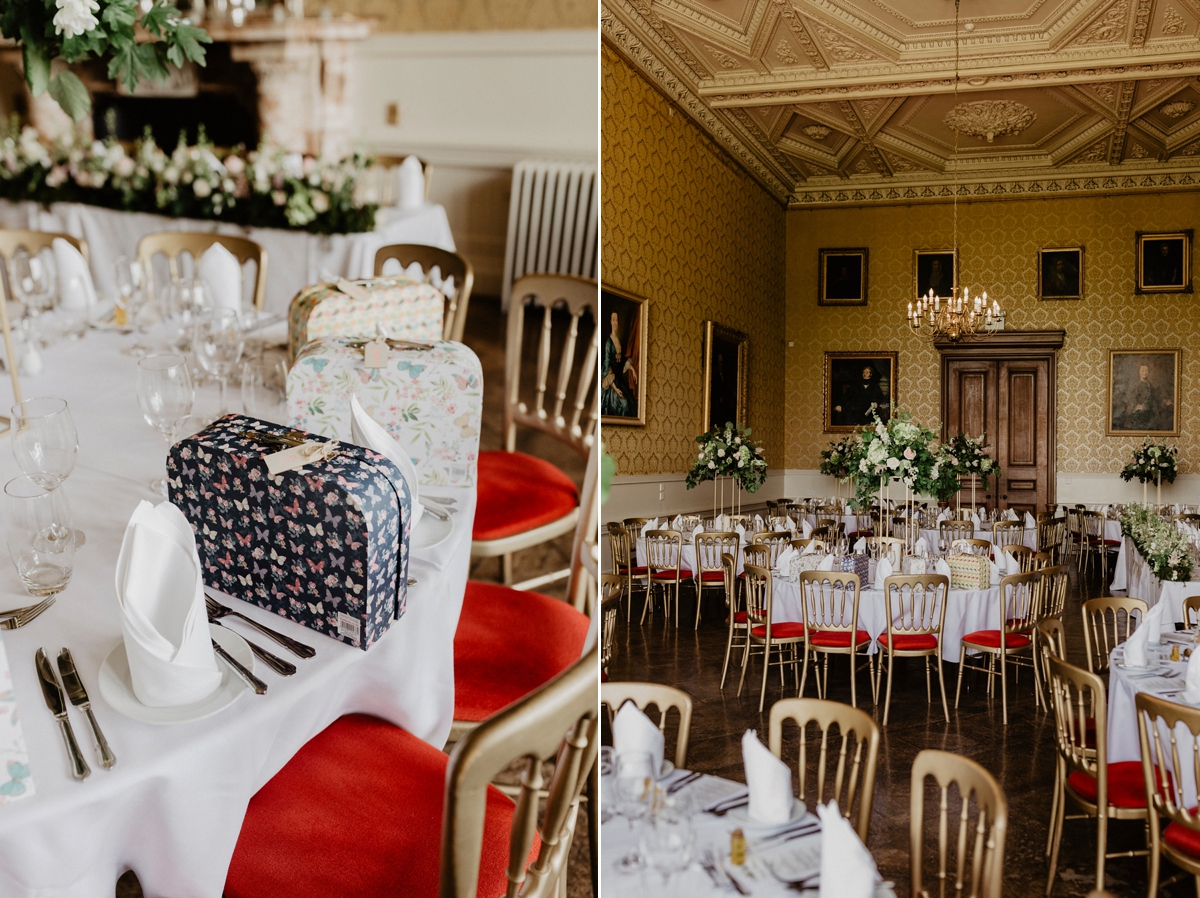 63 Jenny Packham glamour for a country house wedding at Grittleton House. Photography by Benjamin Stuart Wheeler