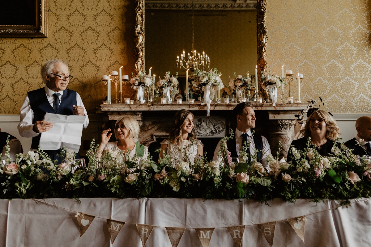66 Jenny Packham glamour for a country house wedding at Grittleton House. Photography by Benjamin Stuart Wheeler