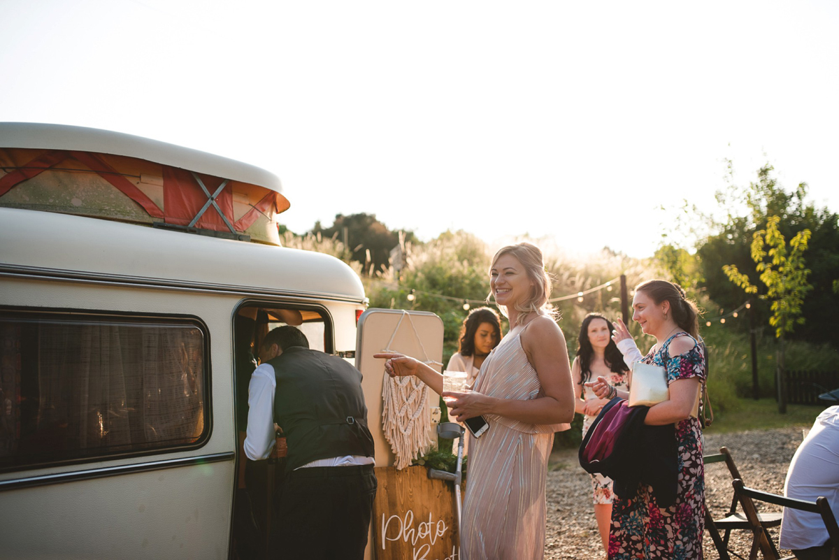 68 A Rue de Seine crochet dress for a bohemian wedding in Norfolk. Images by Gina Manning