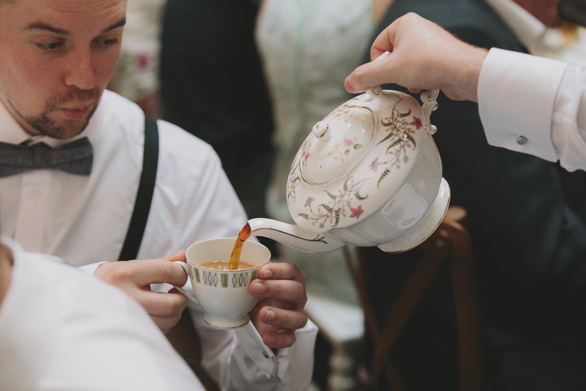 75 A Needle Thread wedding dress for a nature inspired wedding at Highgate Literary Scientific Institution London images by McKinley Rodgers