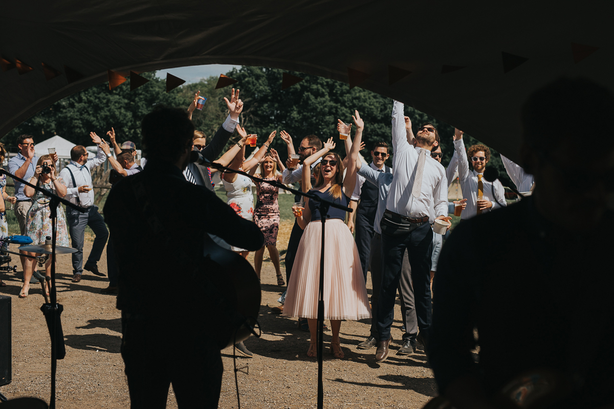 76 A cool festival inspired wedding on a farm