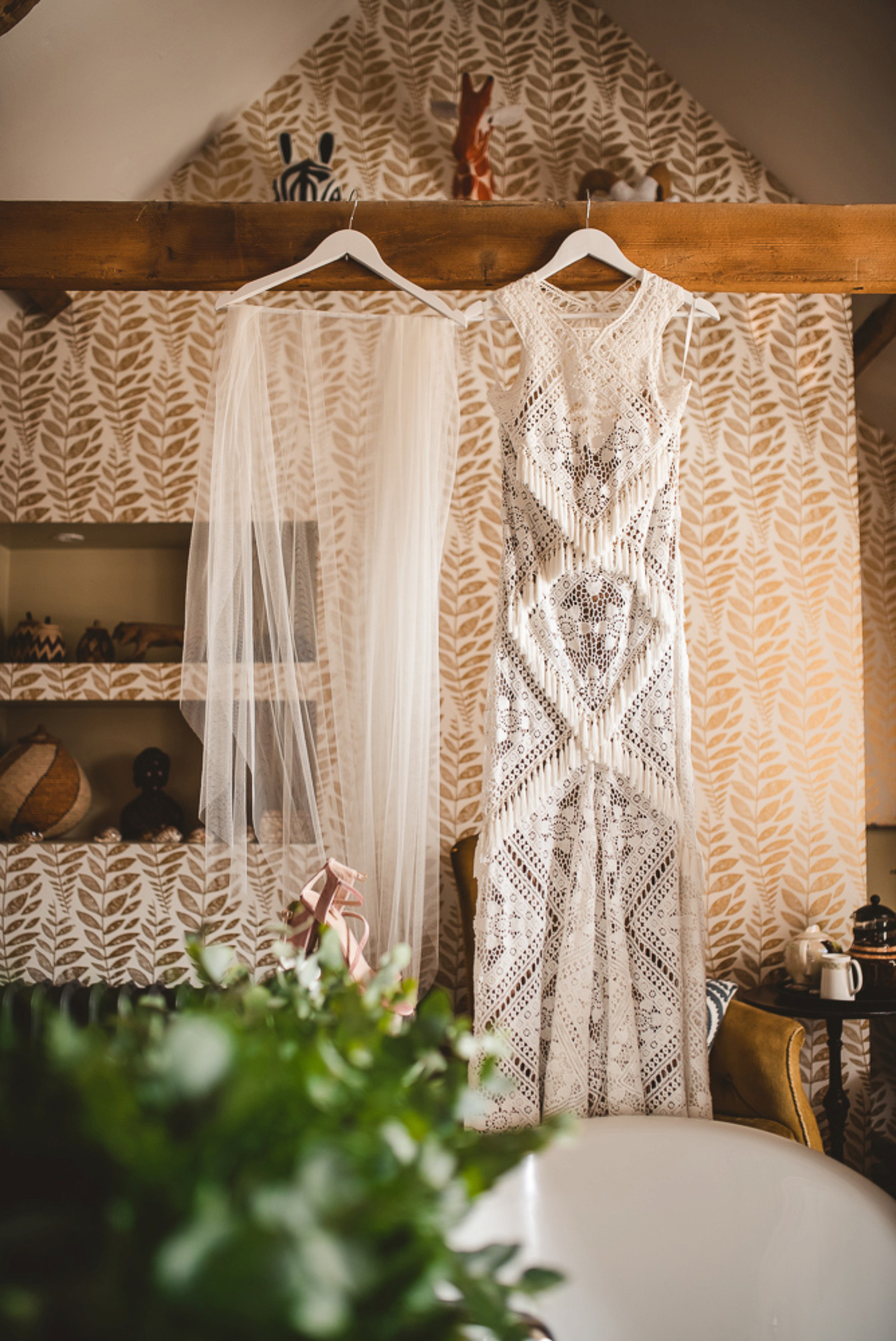 9 A Rue de Seine crochet dress for a bohemian wedding in Norfolk. Images by Gina Manning