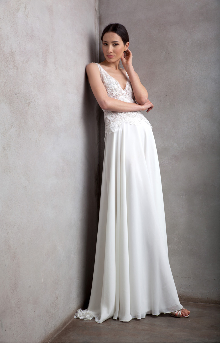 AG MG 8890 Kate front 2 1 - Introducing Anna Georgina By Kobus Dippenaar - Sensual + Cosmopolitan Modern Wedding Dresses AG MG 8890 Kate front 2 1