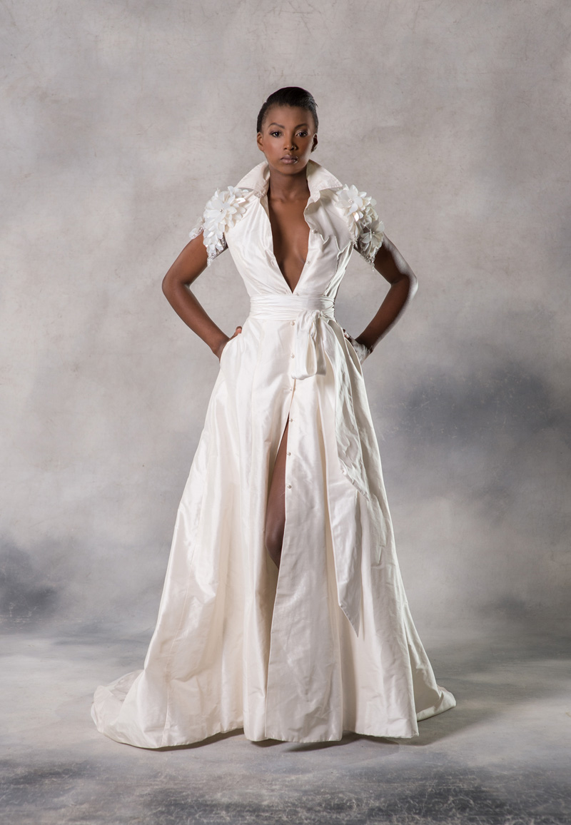 Anna Georgina Couture Adira front Special Order 1 - Introducing Anna Georgina By Kobus Dippenaar - Sensual + Cosmopolitan Modern Wedding Dresses Anna Georgina Couture Adira front Special Order 1