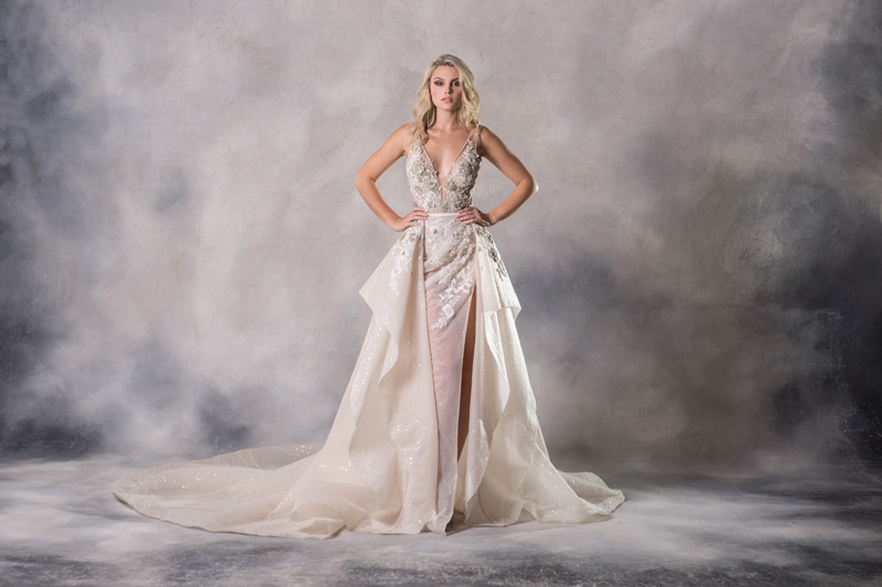 Anna Georgina Couture Brigitte front Special Order 1 - Introducing Anna Georgina By Kobus Dippenaar - Sensual + Cosmopolitan Modern Wedding Dresses Anna Georgina Couture Brigitte front Special Order 1