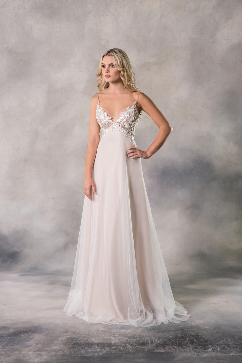 Anna Georgina Alyssa front 1 - Introducing Anna Georgina By Kobus Dippenaar - Sensual + Cosmopolitan Modern Wedding Dresses Anna Georgina Alyssa front 1