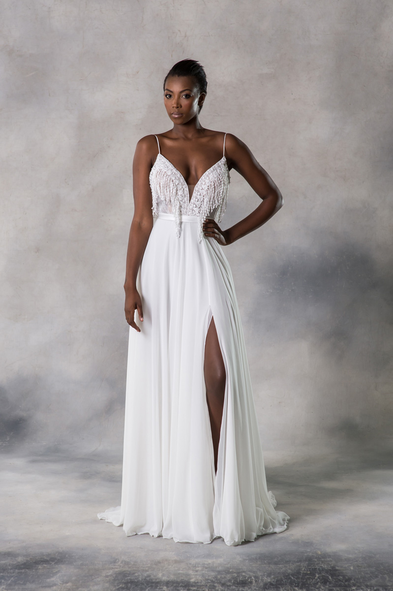 Anna Georgina Amelia front 1 - Introducing Anna Georgina By Kobus Dippenaar - Sensual + Cosmopolitan Modern Wedding Dresses Anna Georgina Amelia front 1