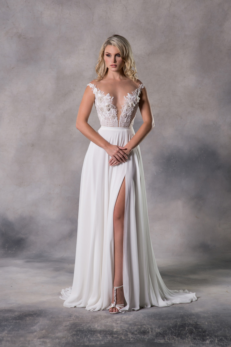 Anna Georgina Bailey top Annocha skirt front Special Order 1 1 - Introducing Anna Georgina By Kobus Dippenaar - Sensual + Cosmopolitan Modern Wedding Dresses Anna Georgina Bailey top Annocha skirt front Special Order 1 1