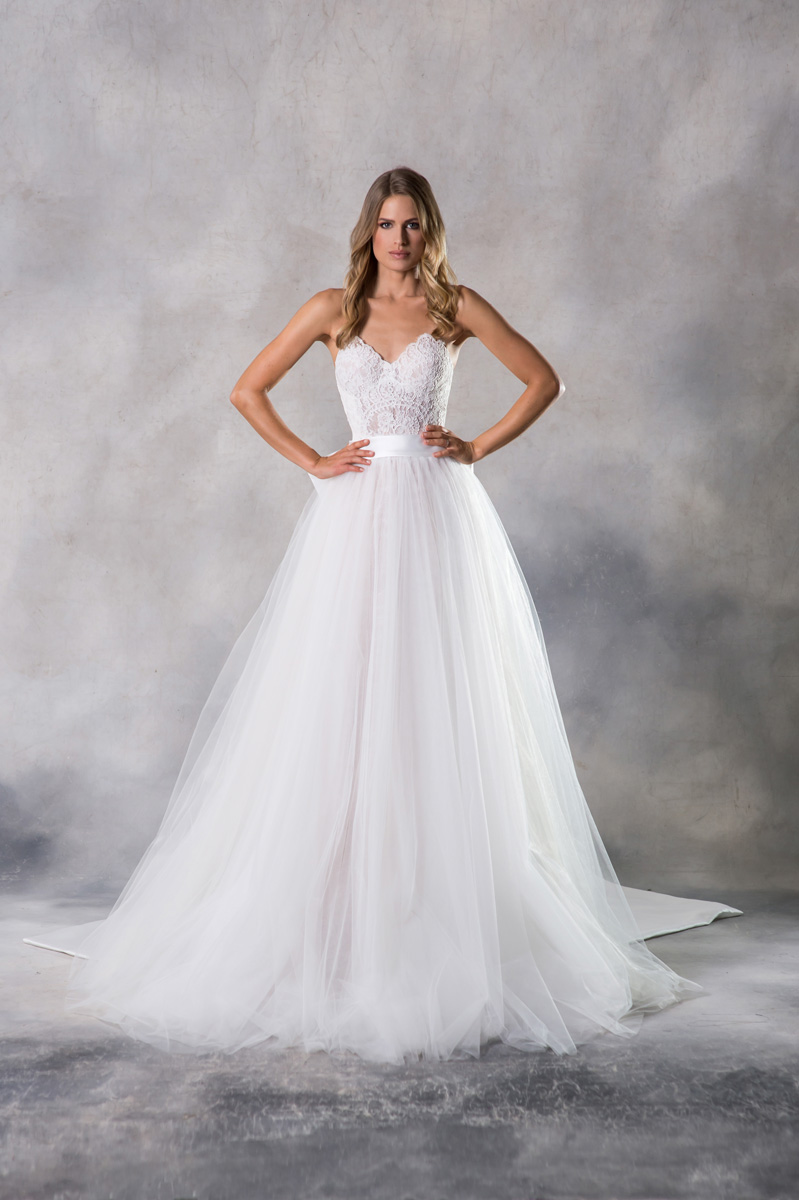 Anna Georgina Grace front Special Order 1 - Introducing Anna Georgina By Kobus Dippenaar - Sensual + Cosmopolitan Modern Wedding Dresses Anna Georgina Grace front Special Order 1
