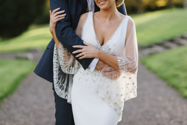 Badgley Mischka Deco Drama For a Timeless Castle Wedding in Northern Ireland