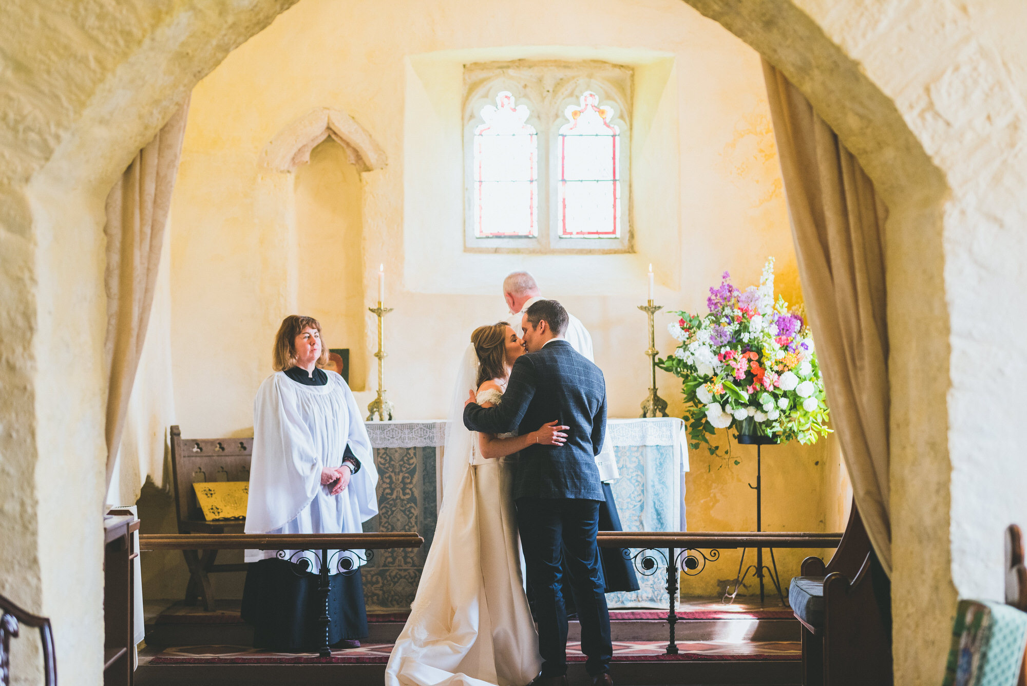 01 A Fonmon Castle wedding with a bride in Rosa Clara