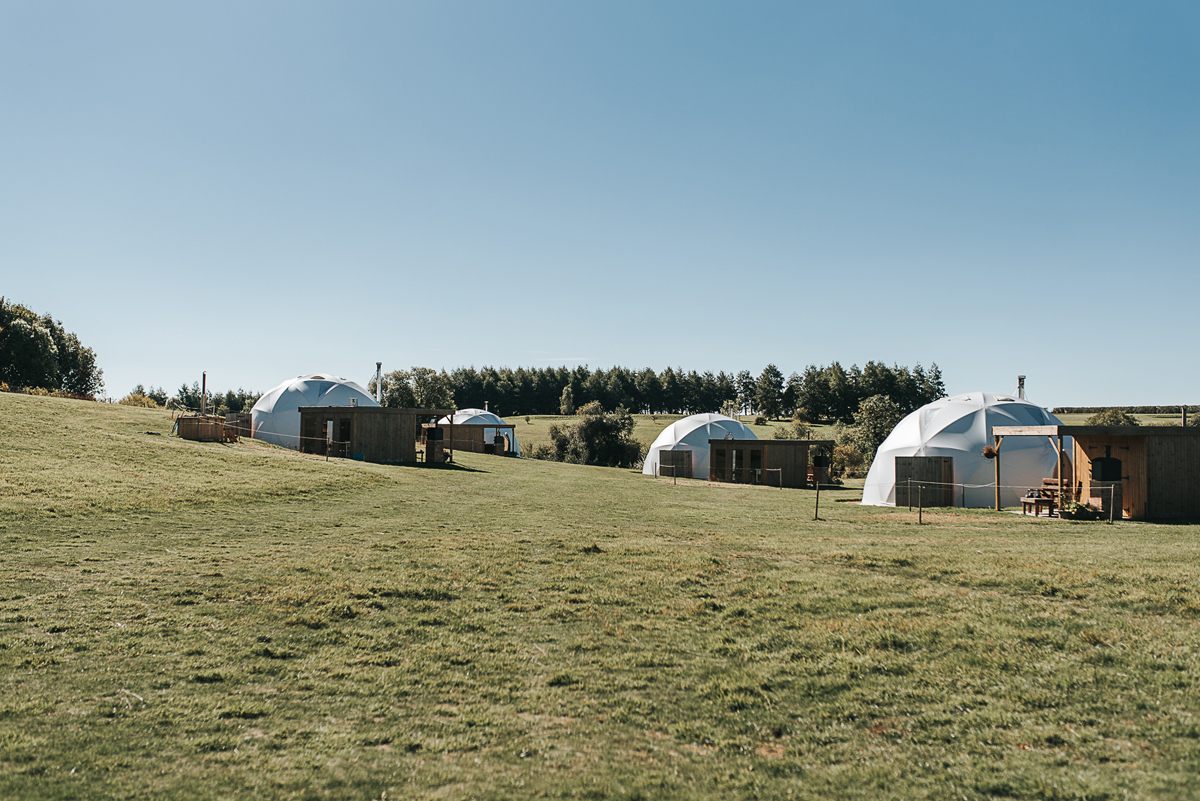 1 Charlie Brear bridal separates and modern elegant Autumn wedding glamping inspiration