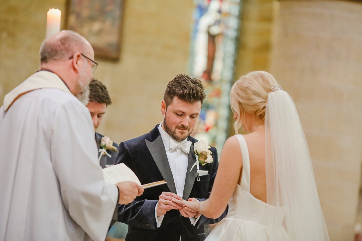 10 A Caroline Castigliano dress for a pastel pretty Spring wedding day at Rudding Park in Harrogate