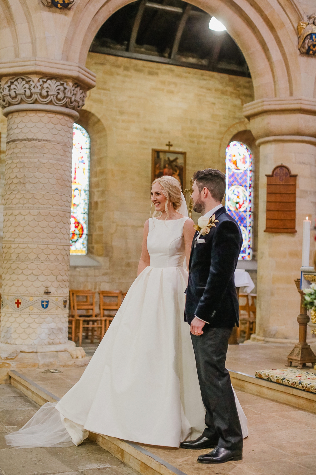 12 A Caroline Castigliano dress for a pastel pretty Spring wedding day at Rudding Park in Harrogate