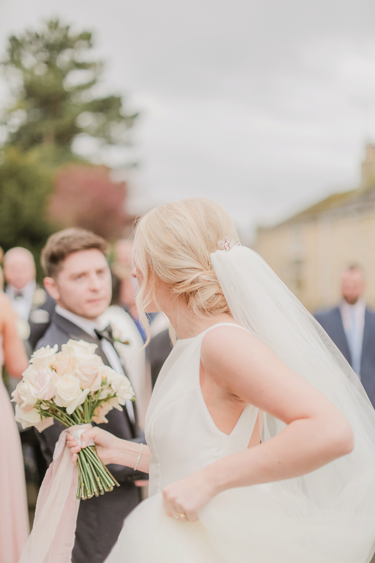 18 A Caroline Castigliano dress for a pastel pretty Spring wedding day at Rudding Park in Harrogate