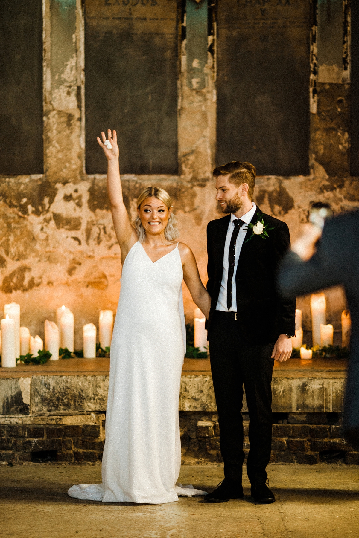 19 For Love wedding dress for a cool and contemporary modern London wedding photography by Claudia Rose Carter - An & For Love Tassel Dress, Olivia The Wolf Headpiece and Bowling Alley Reception For a Cool and Quirky London Wedding 19 For Love wedding dress for a cool and contemporary modern London wedding photography by Claudia Rose Carter