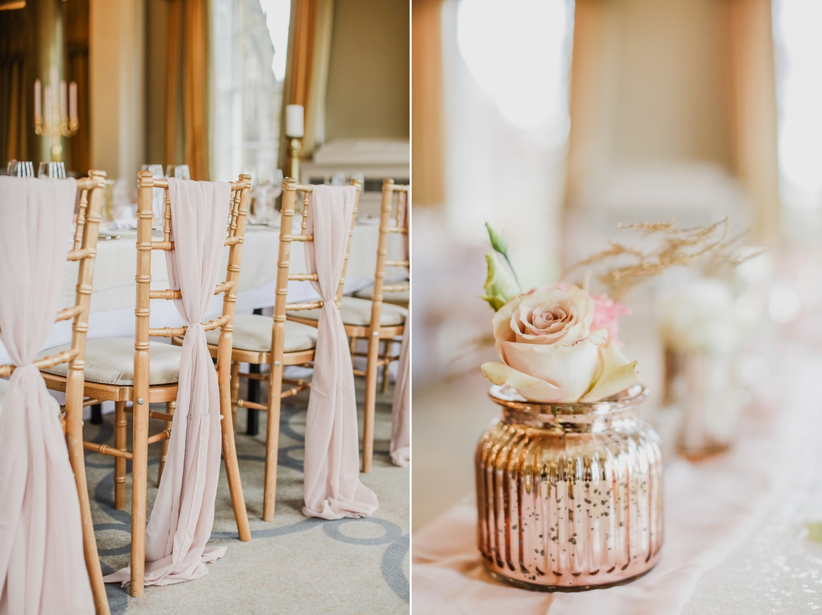 21 A Caroline Castigliano dress for a pastel pretty Spring wedding day at Rudding Park in Harrogate