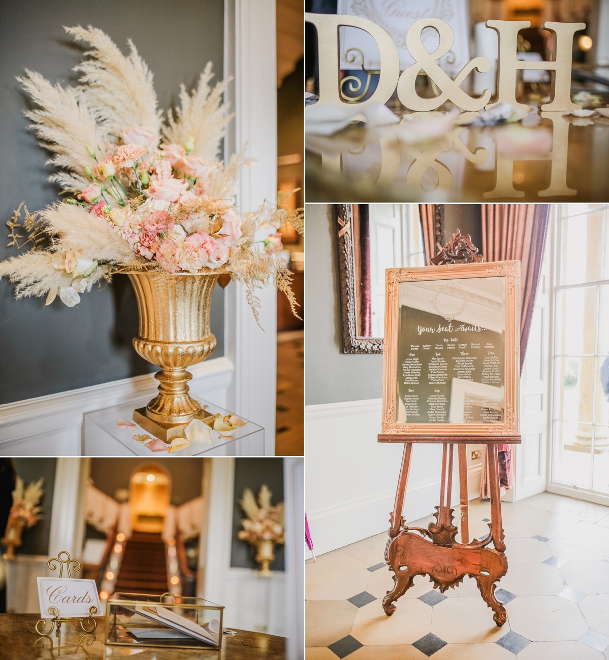 23 A Caroline Castigliano dress for a pastel pretty Spring wedding day at Rudding Park in Harrogate