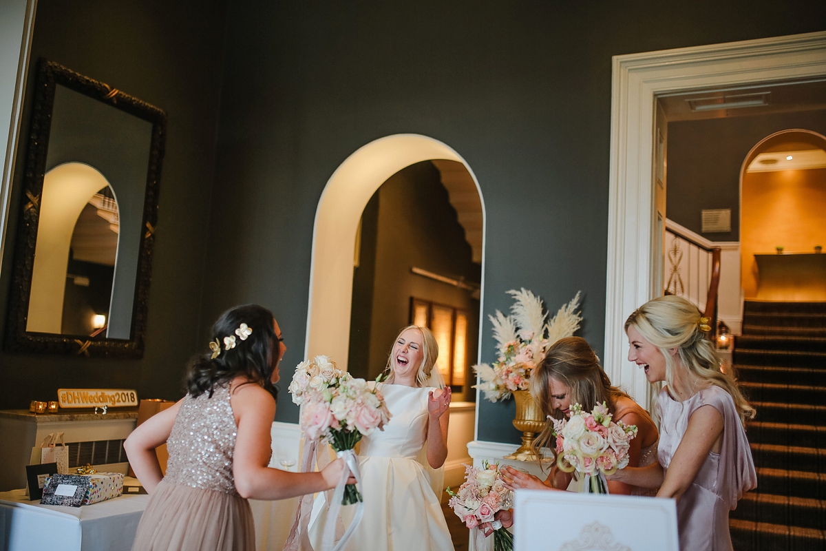 25 A Caroline Castigliano dress for a pastel pretty Spring wedding day at Rudding Park in Harrogate