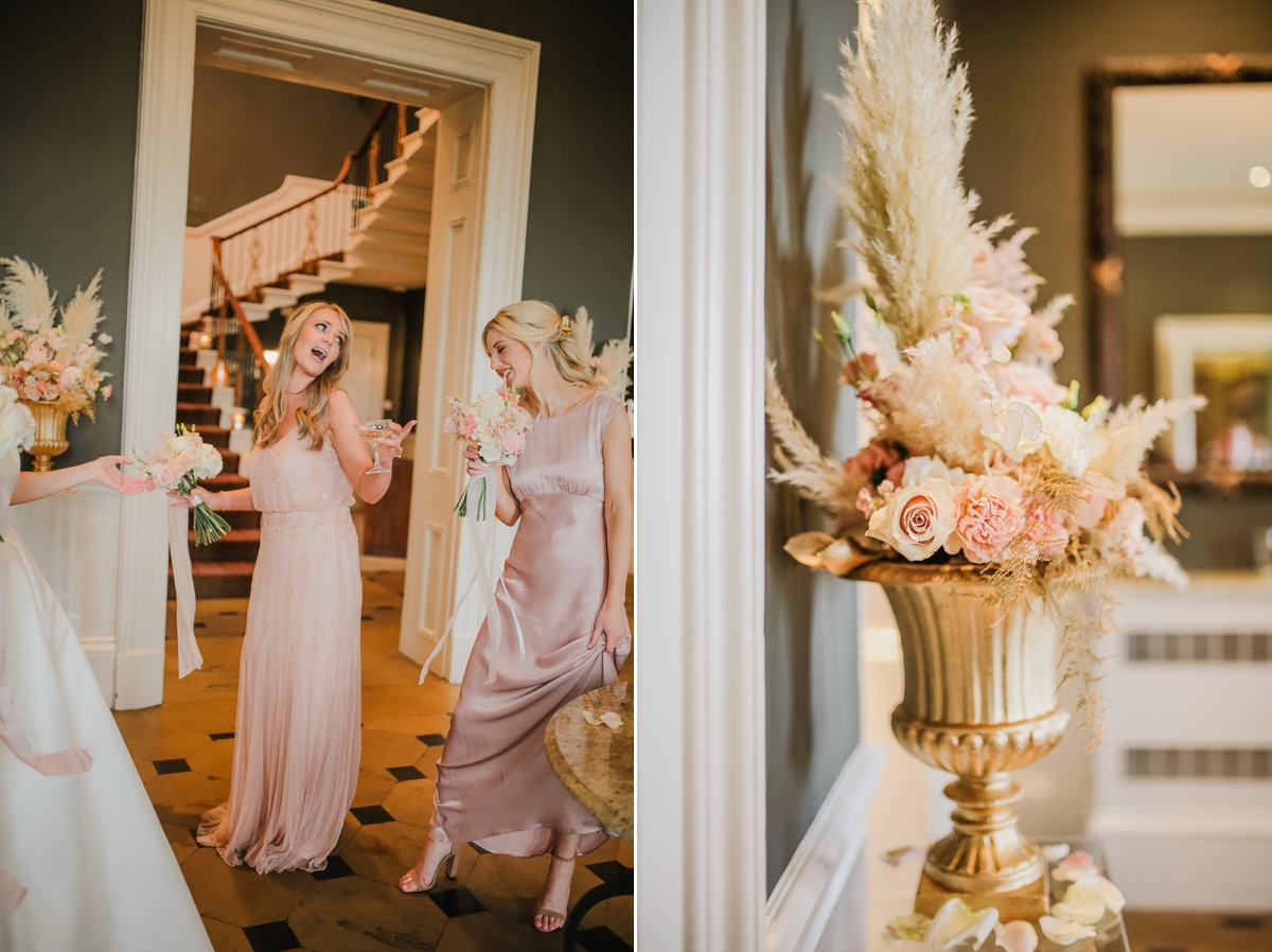 26 A Caroline Castigliano dress for a pastel pretty Spring wedding day at Rudding Park in Harrogate