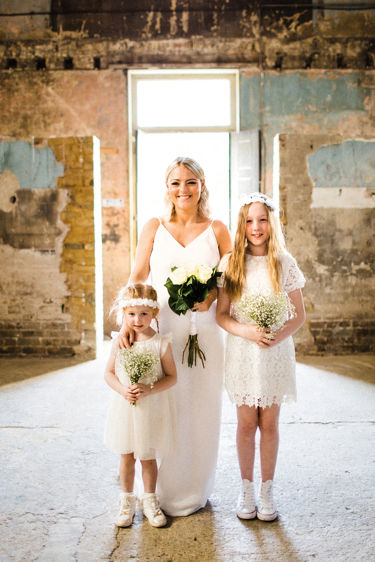 26 For Love wedding dress for a cool and contemporary modern London wedding photography by Claudia Rose Carter - An & For Love Tassel Dress, Olivia The Wolf Headpiece and Bowling Alley Reception For a Cool and Quirky London Wedding 26 For Love wedding dress for a cool and contemporary modern London wedding photography by Claudia Rose Carter