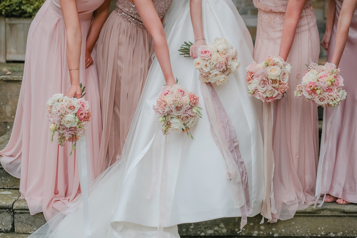 32 A Caroline Castigliano dress for a pastel pretty Spring wedding day at Rudding Park in Harrogate