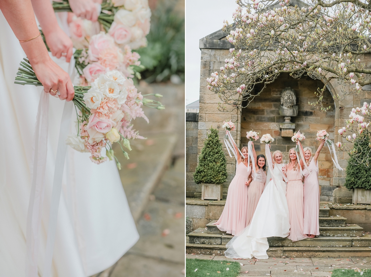 33 A Caroline Castigliano dress for a pastel pretty Spring wedding day at Rudding Park in Harrogate