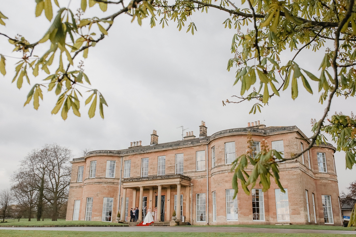 37 A Caroline Castigliano dress for a pastel pretty Spring wedding day at Rudding Park in Harrogate