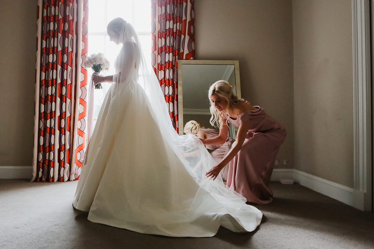 4 A Caroline Castigliano dress for a pastel pretty Spring wedding day at Rudding Park in Harrogate