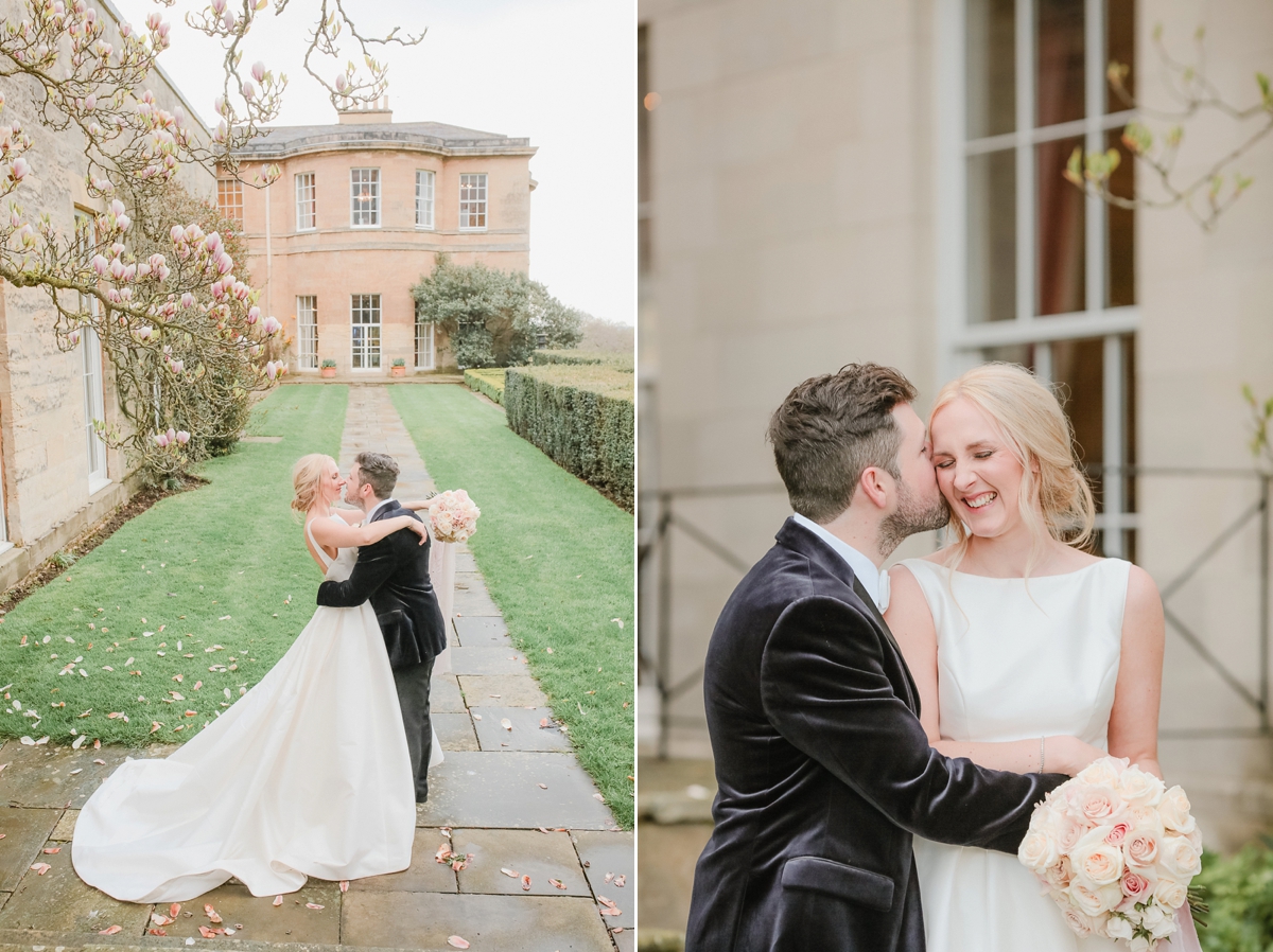 40 A Caroline Castigliano dress for a pastel pretty Spring wedding day at Rudding Park in Harrogate