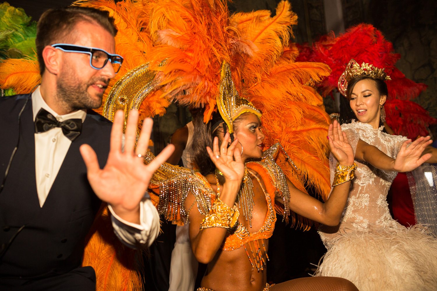 57 A colourful and flamboyant Florentine Fiesta wedding