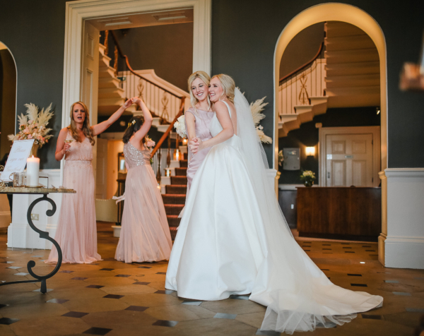 A Caroline Castigliano Dress For A Traditional Pastel Pretty Spring Wedding Day
