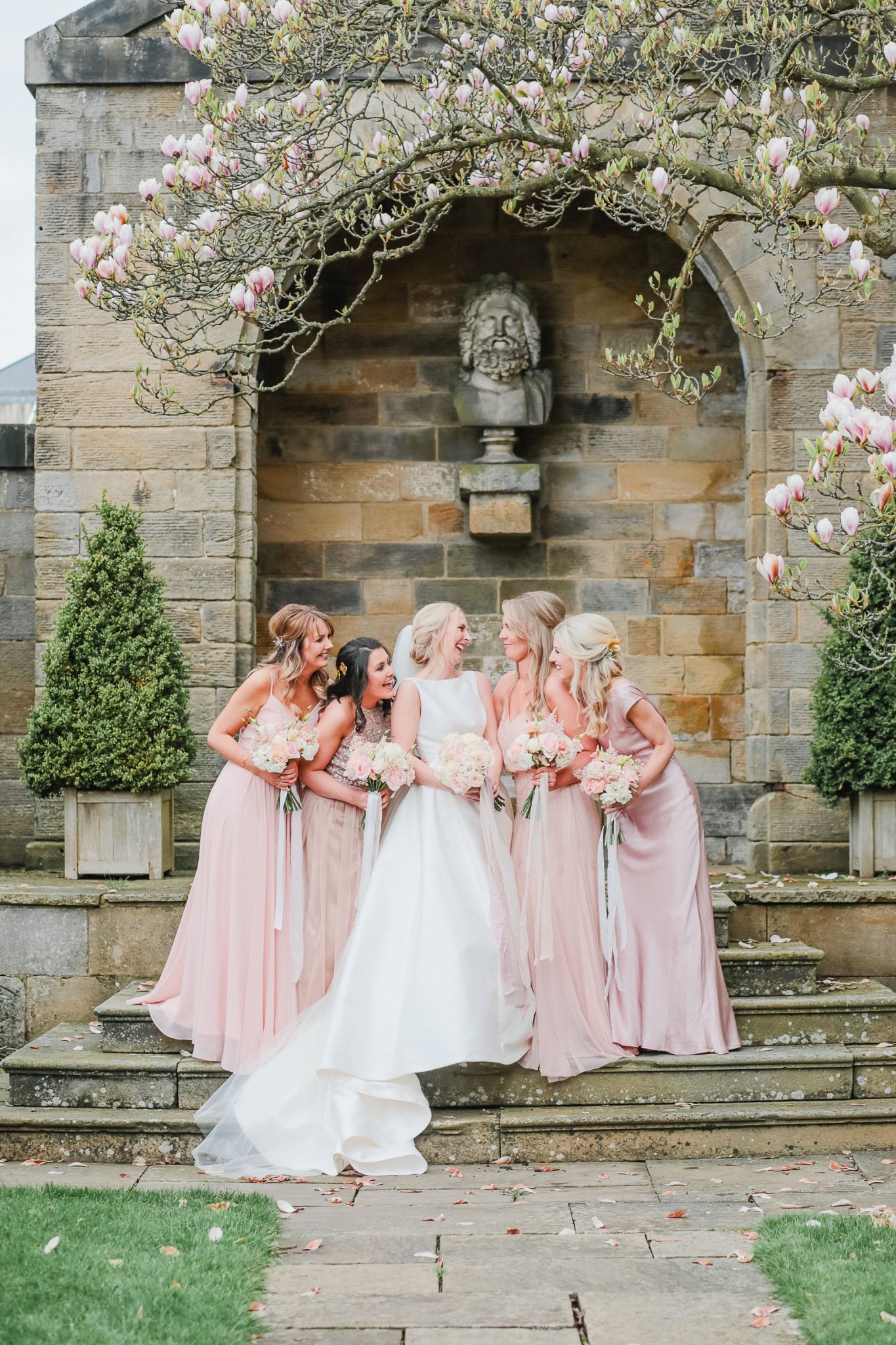 86 A Caroline Castigliano dress for a pastel pretty Spring wedding at Rudding Park in Yorkshire