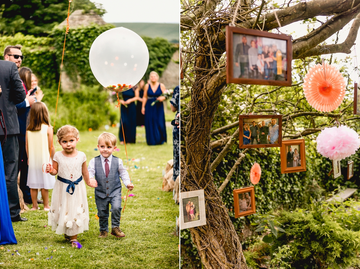 A Badgley Mischka gown for a bright and colourful devon country wedding 12
