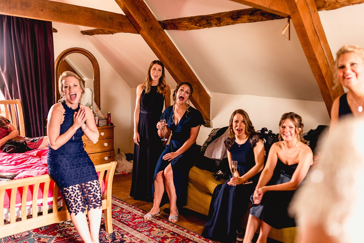 A Badgley Mischka gown for a bright and colourful devon country wedding 9