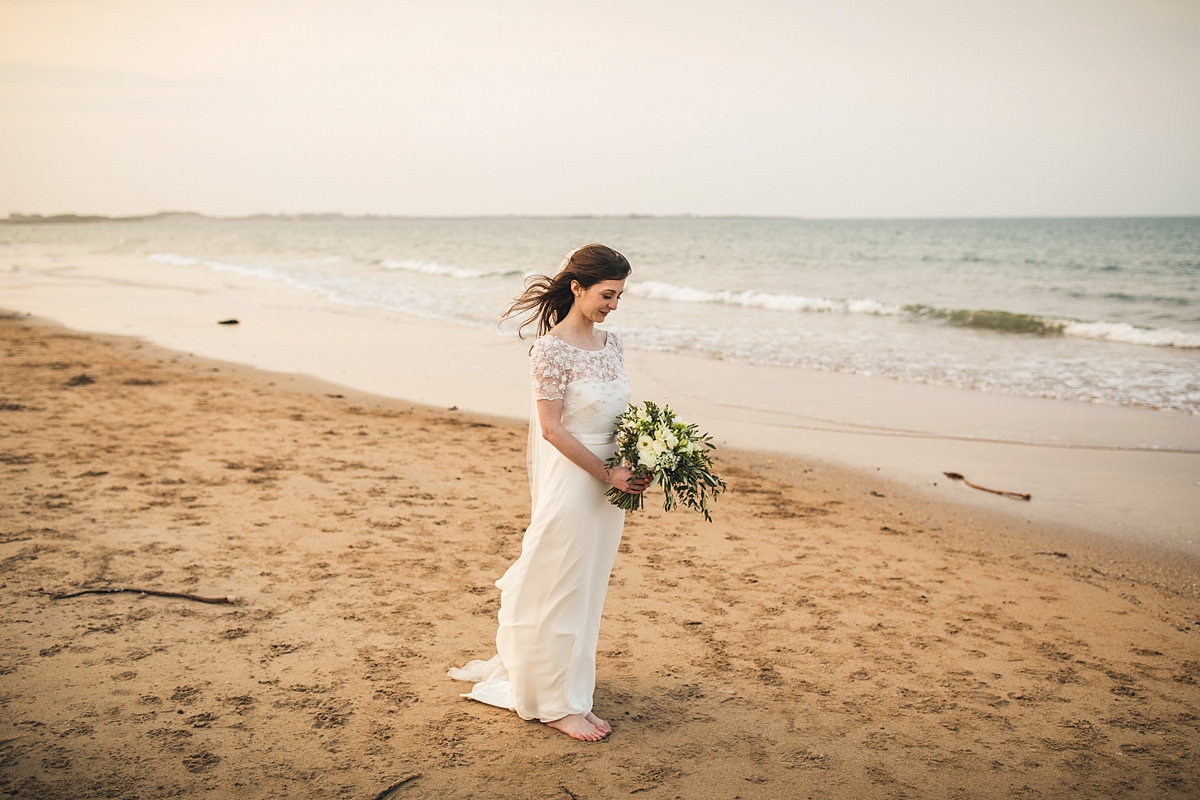 A Jenny Packham bride and her beachside wedding in Northumberland 33