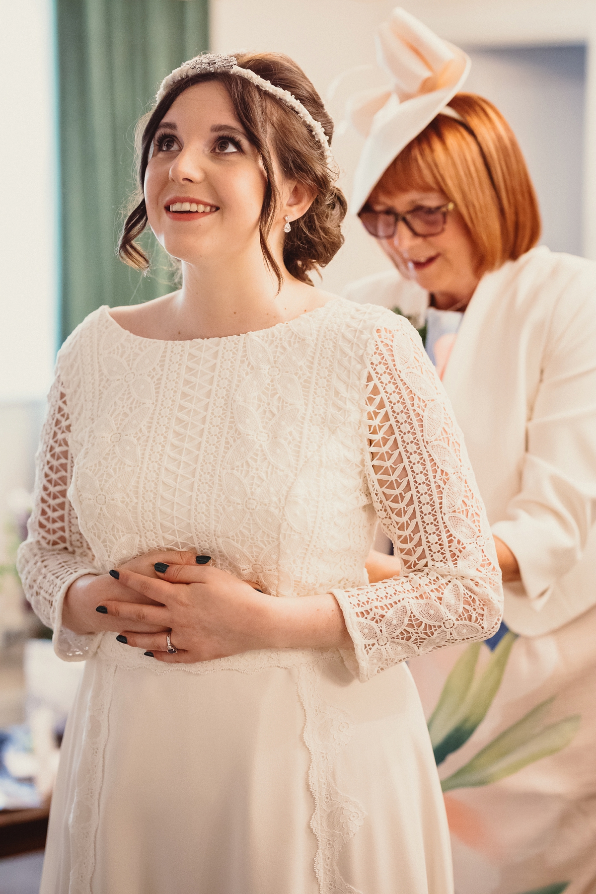 A Minna dress for a colourful paper crane wedding on a farm 1