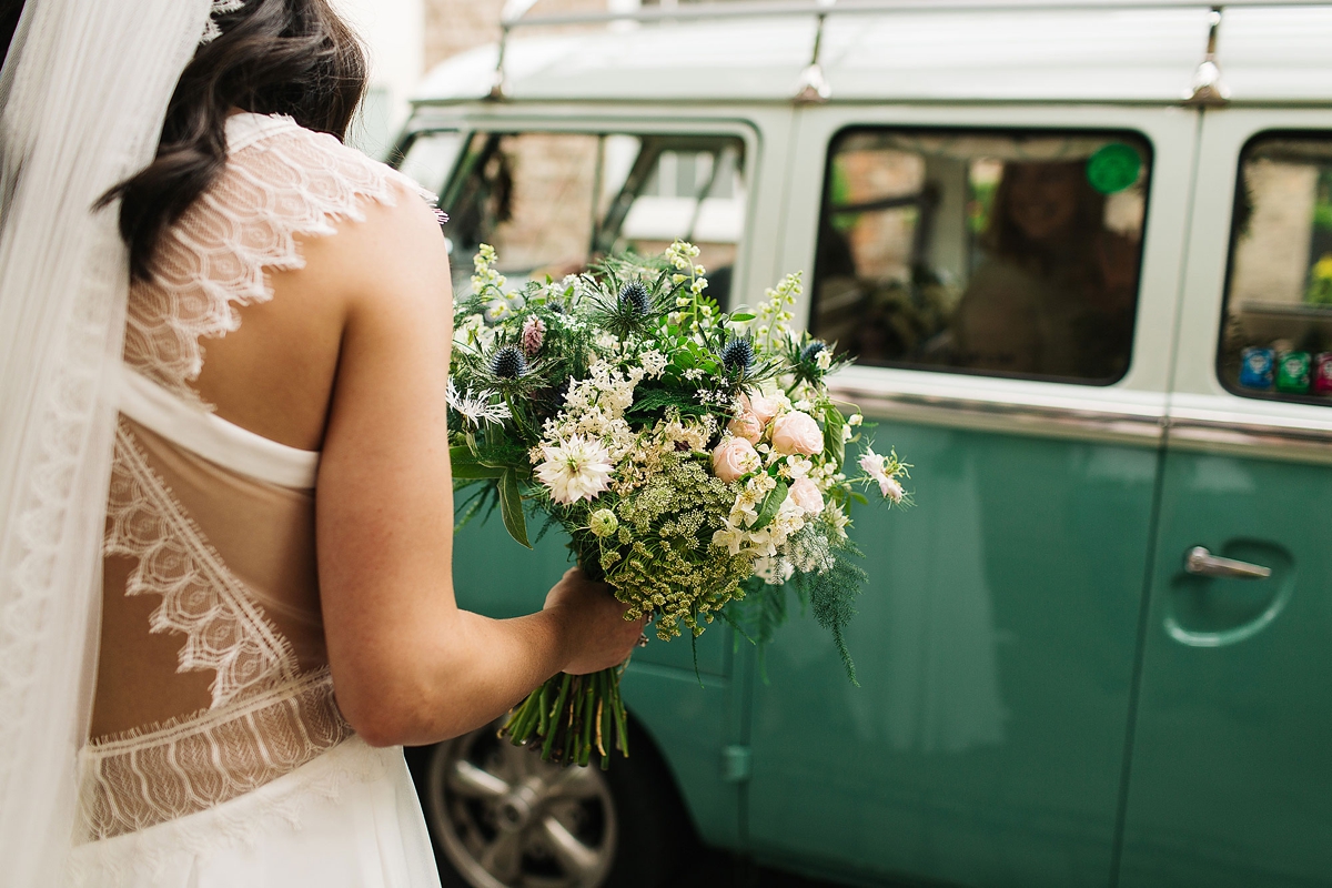 A Rembo Styling gown for a wedding at York Maze 15