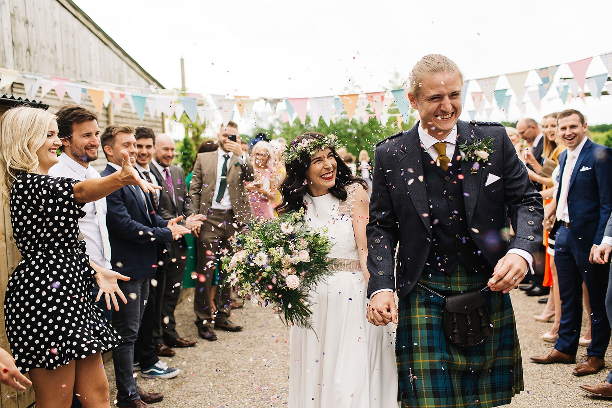 A Rembo Styling gown for a wedding at York Maze 30