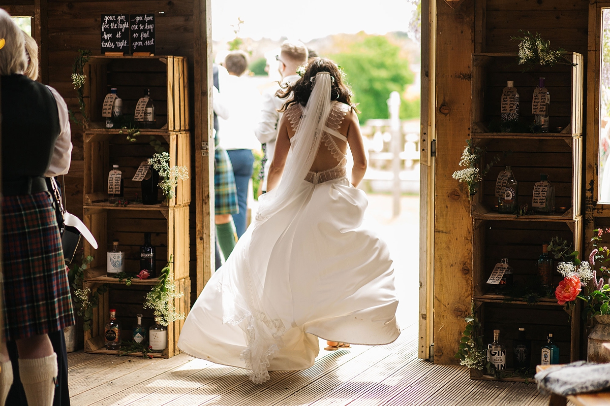 A Rembo Styling gown for a wedding at York Maze 46