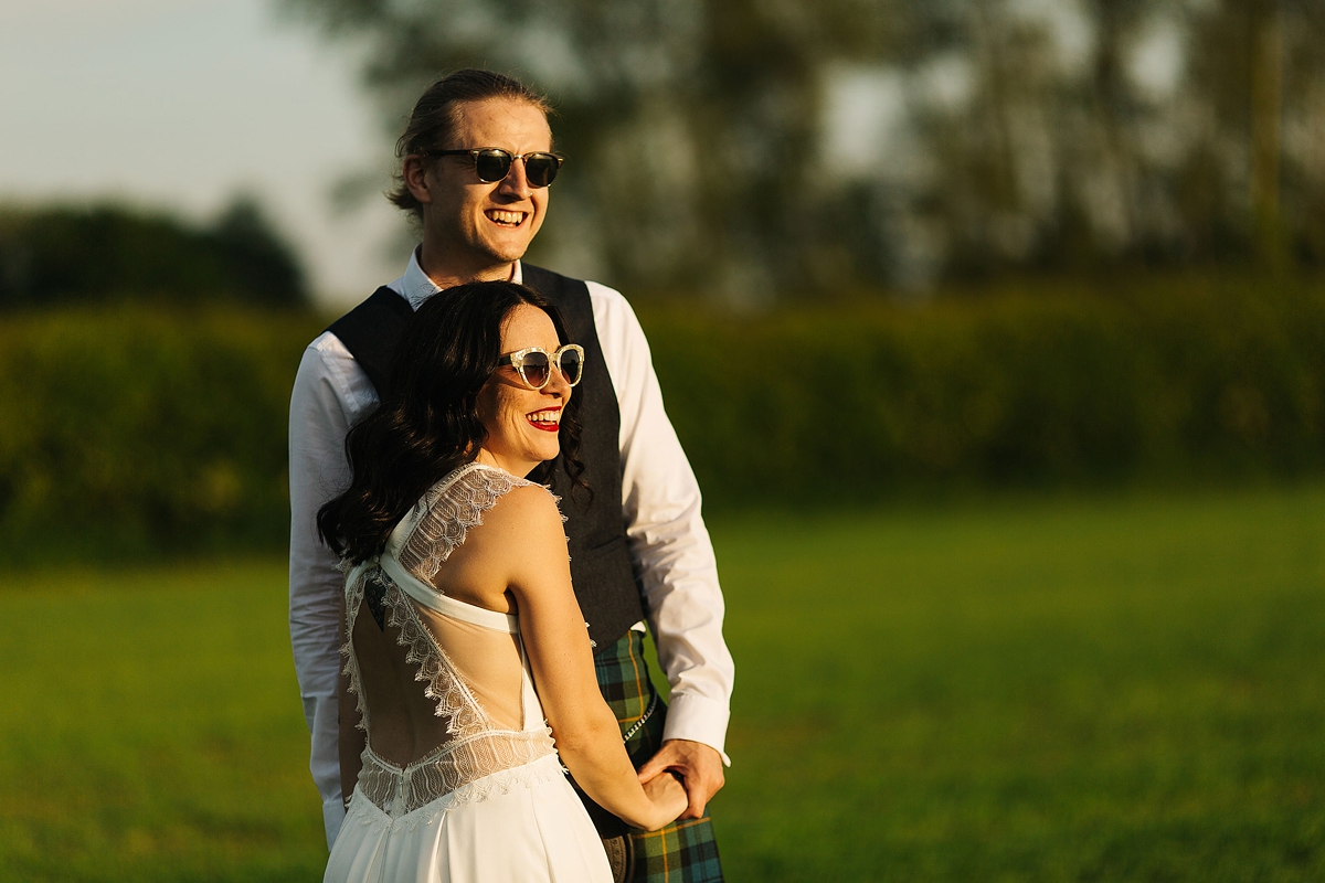 A Rembo Styling gown for a wedding at York Maze 55