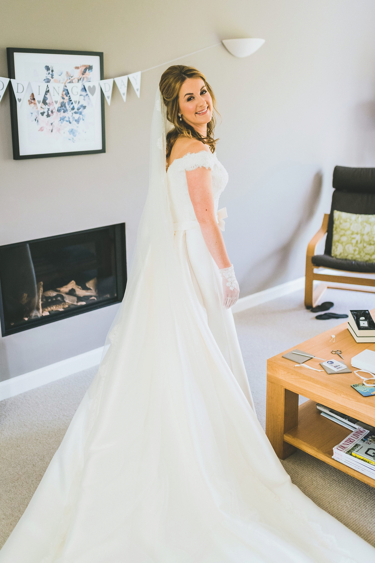 A Rosa Clara bride and her colourful garden inspired Welsh castle wedding 6