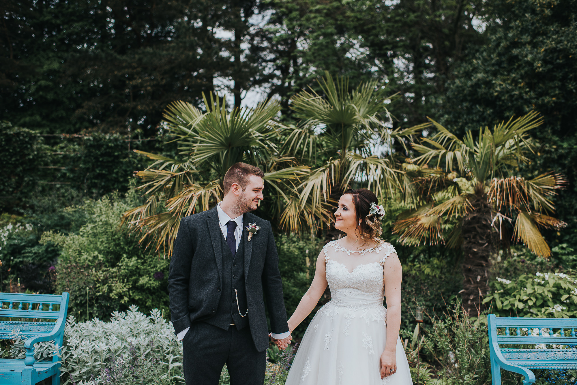 A length dress by True Brude for a Le Petit Chateau wedding in Northumberland 2