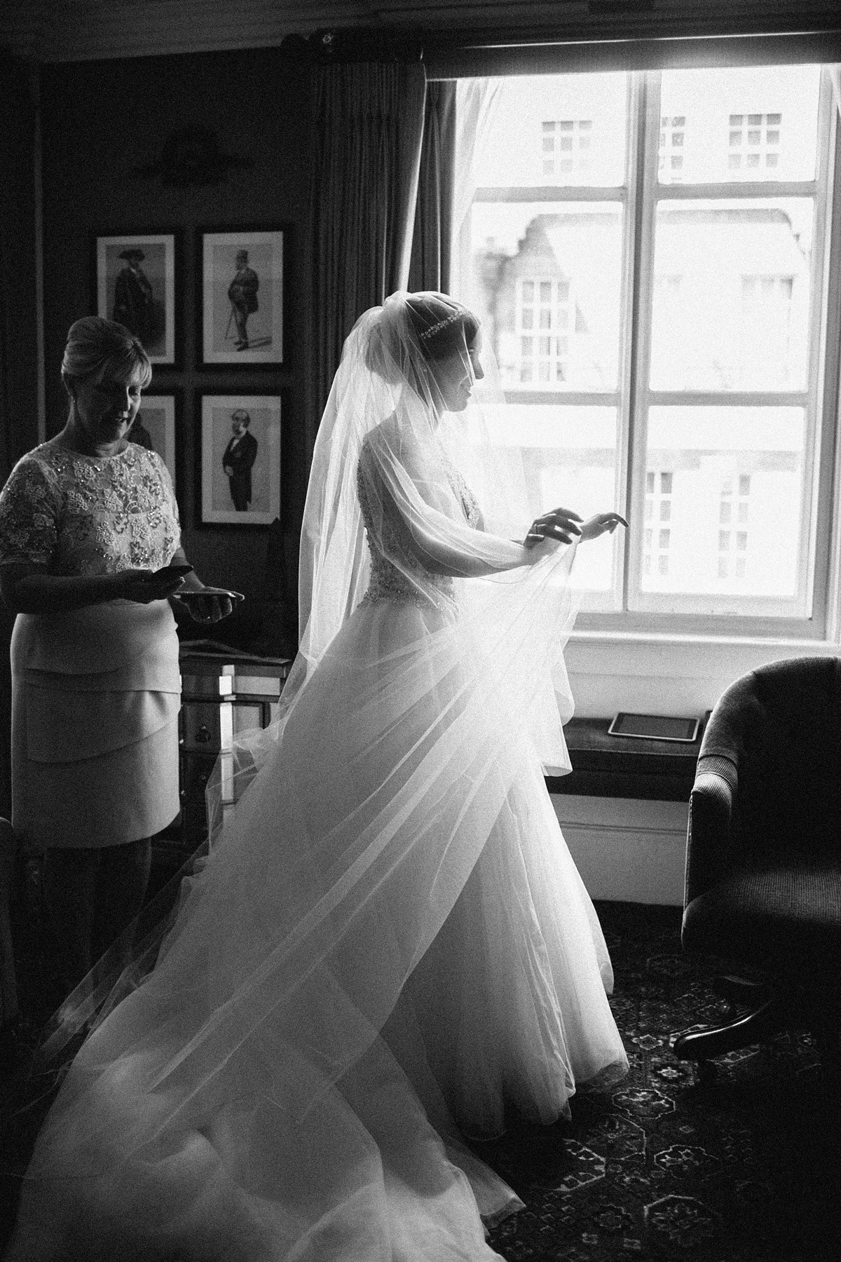 An Allure Bridals gown for a romantic wedding at Darbmouth House in Mayfair London Jodie Chapman Photography 11