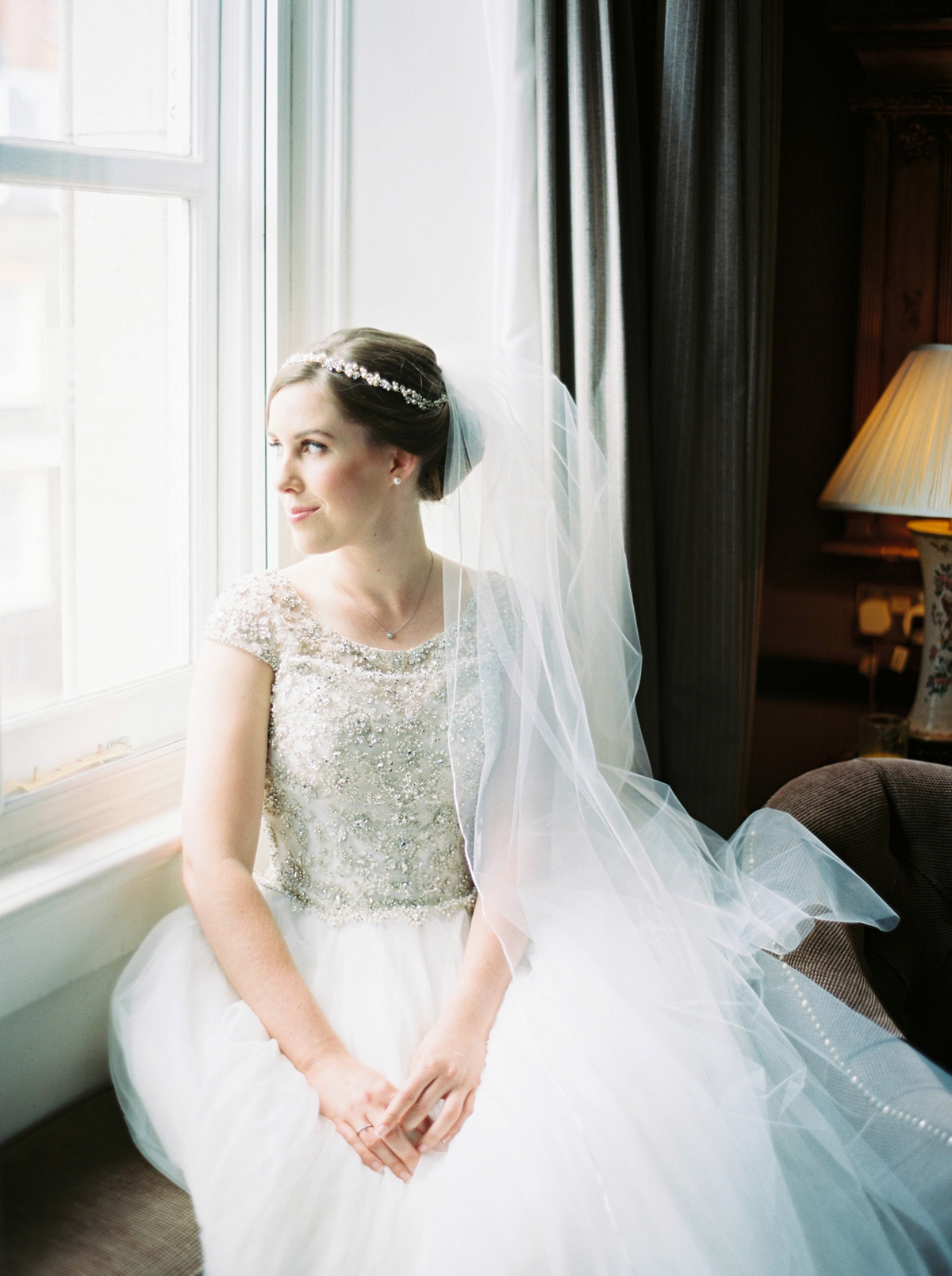 An Allure Bridals gown for a romantic wedding at Darbmouth House in Mayfair London Jodie Chapman Photography 13