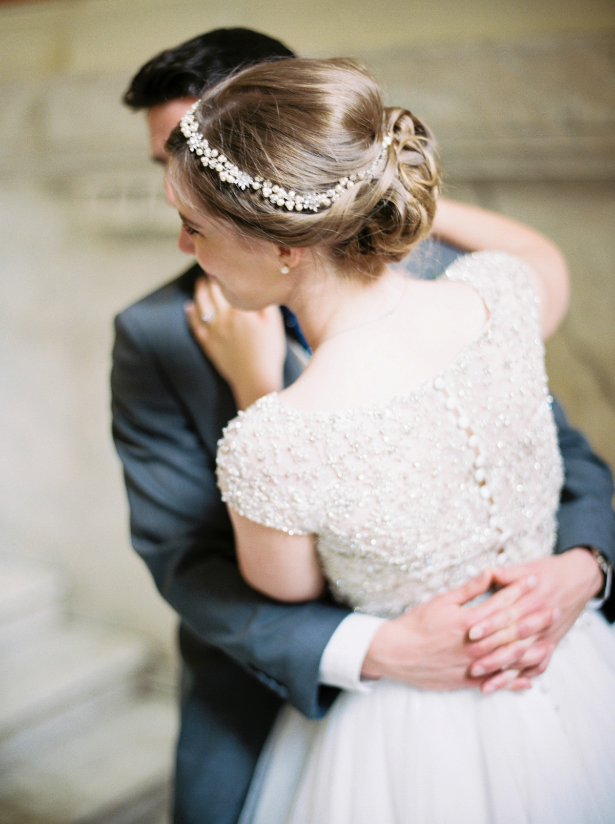 An Allure Bridals gown for a romantic wedding at Darbmouth House in Mayfair London Jodie Chapman Photography 35