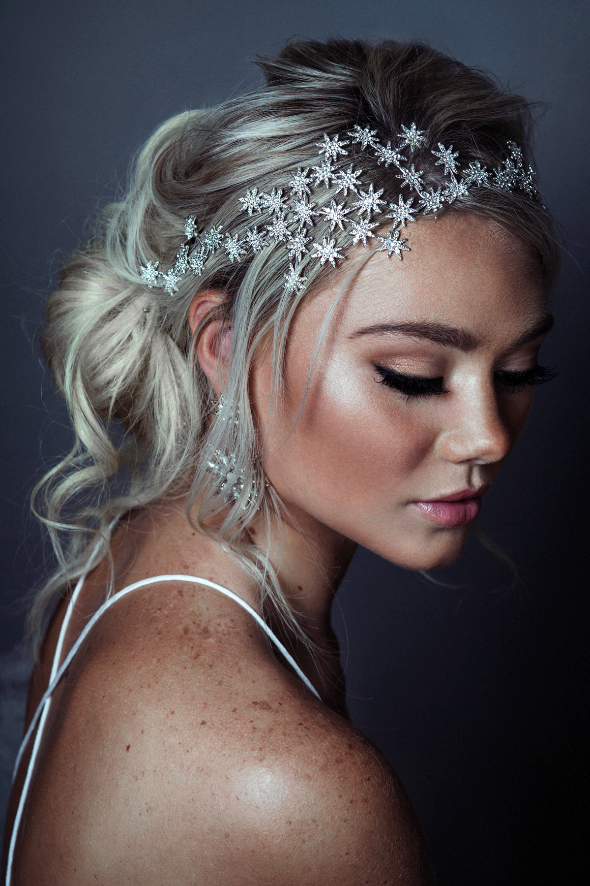 Celestial inspired bridal headpiece by Flourish 3