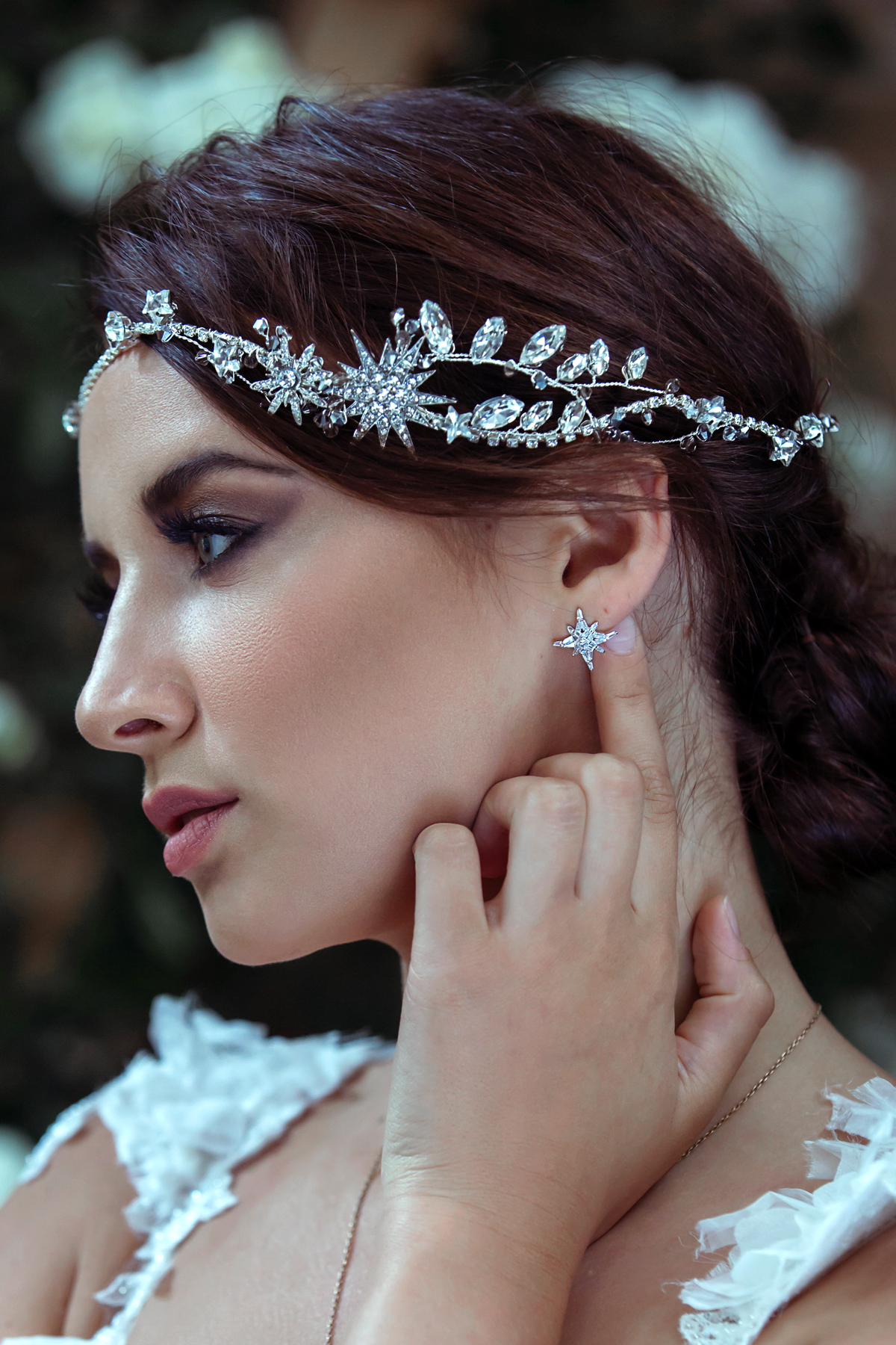 Celestial inspired bridal headpieces by Miss Clemmie