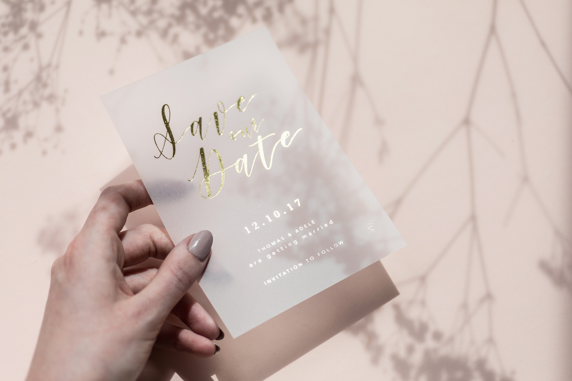 EYI Love luxury wedding stationery Adele Save the Date 1