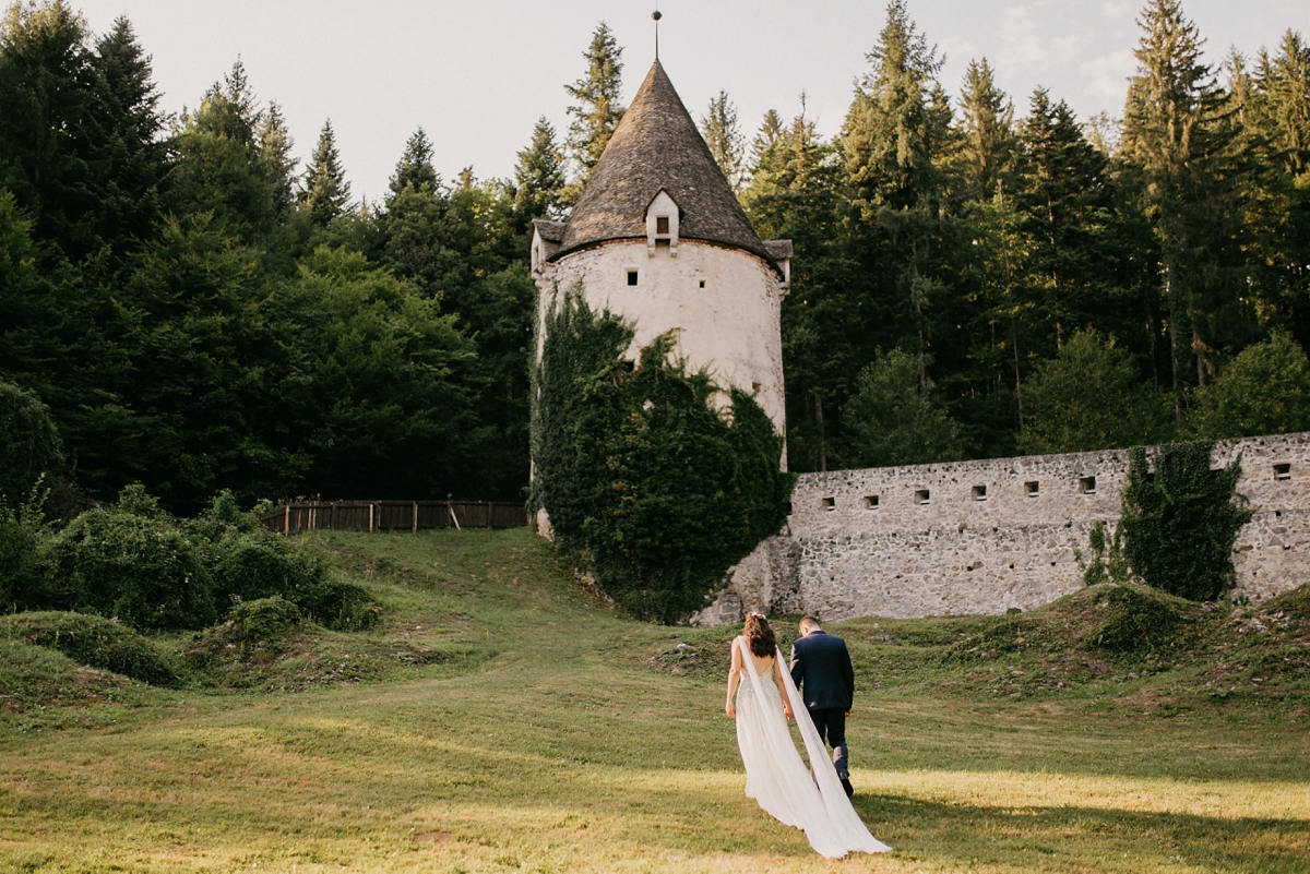 10 A Pronovias dress dreamy romantic wedding in Slovenia